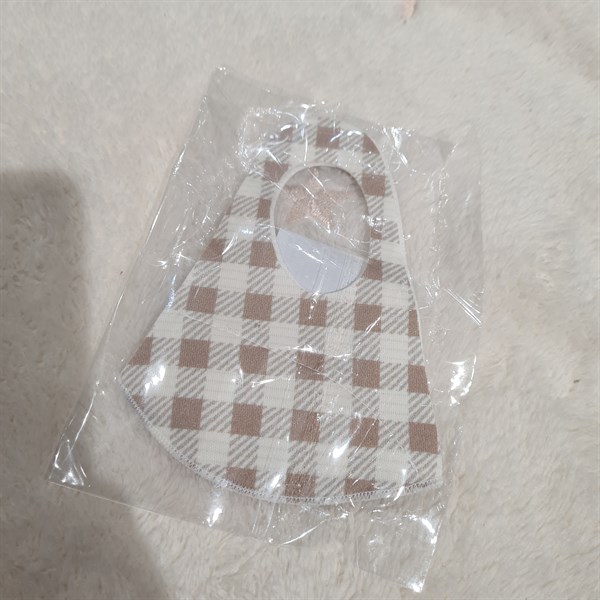 Bebenuvo Khẩu Trang Cho Bé 1-12m Caro Nâu