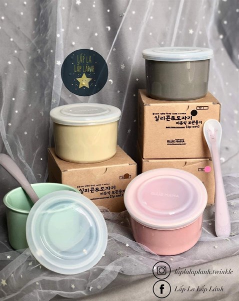 Modui Chén sứ có nắp Mint