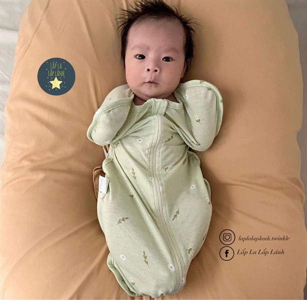 SundayHug Swaddle Kén ngủ size L Flower Pink