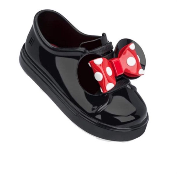 Minimelissa Giày Đen nơ Minnie size 130