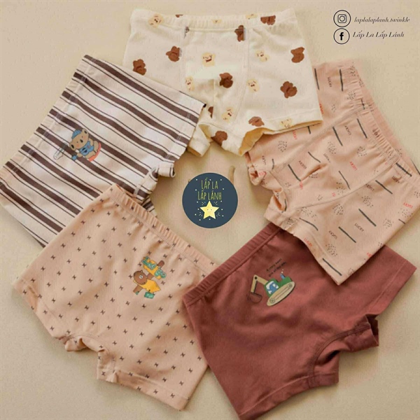 Bulledor Set chip đùi 5p Let's bear size 65