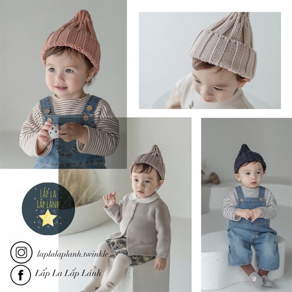 Happy Prince Nón chóp len Đen