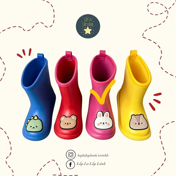 ECLL Ủng thỏ hồng size 170