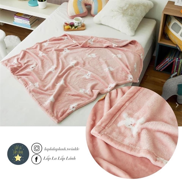 Modernhouse Chăn lông thỏ hồng