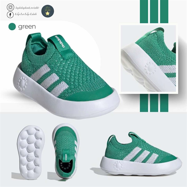 Adidas Sneaker JI1608 Xanh lá size 140