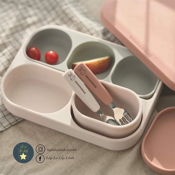 DonoDono Set muỗng nĩa Pink