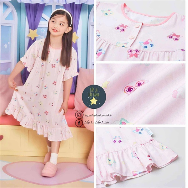 Spaokids Đầm ngủ SPPPF25KG1 Light Pink size 140