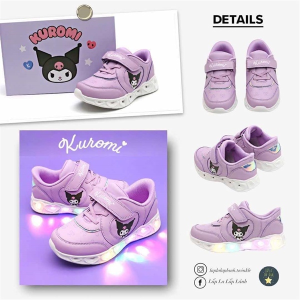Shoelamode Sneaker LED Kuromi size 160