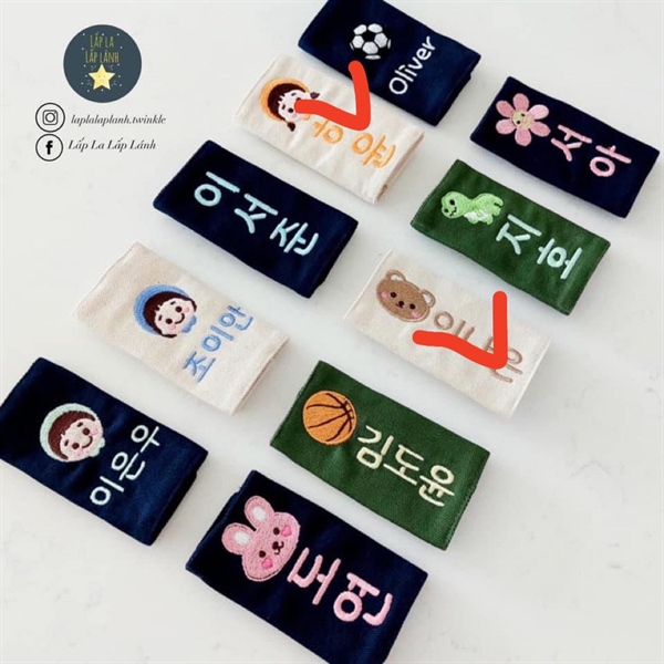 Designagit Nametag thêu tên