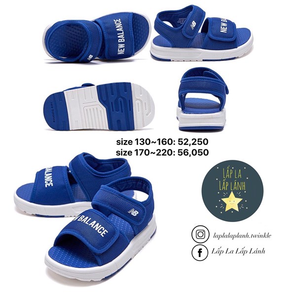 NewBalance Blue quai ngang dán bản to (Kid)
