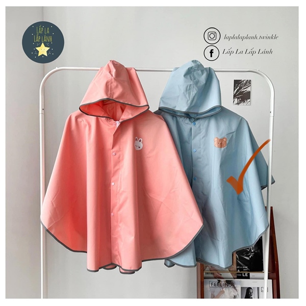 ECLL Áo mưa xanh size S