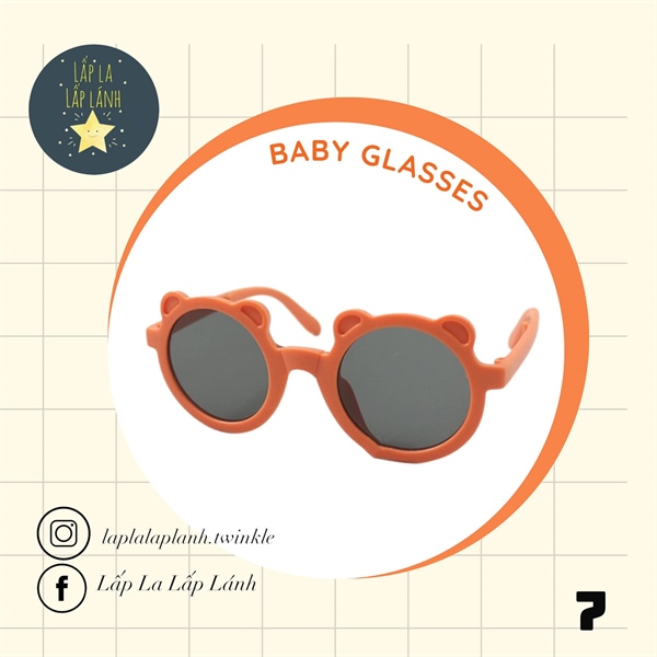 Rangubebe Kính mát gấu Cam