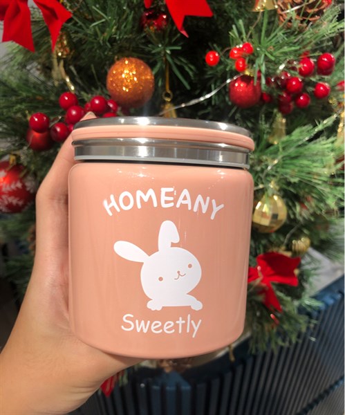 Homeany Bình ủ cháo Pink