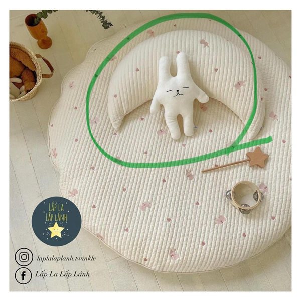 Allforhome Moon pillow thỏ tim