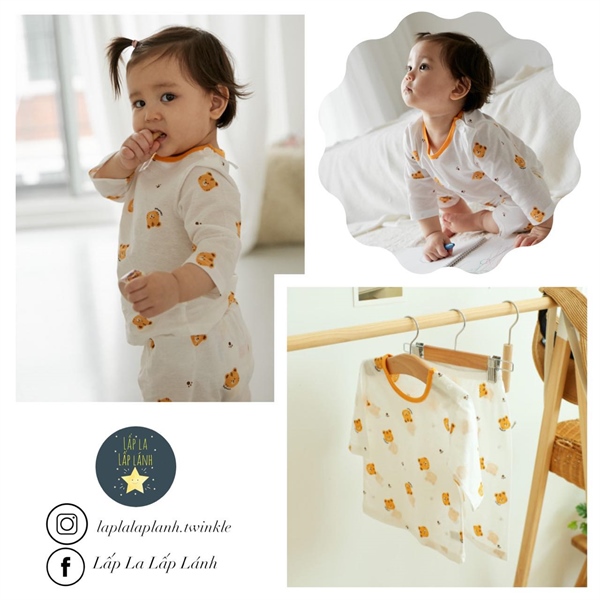 Cocohani Đồ bộ Hổ viền vàng size 90