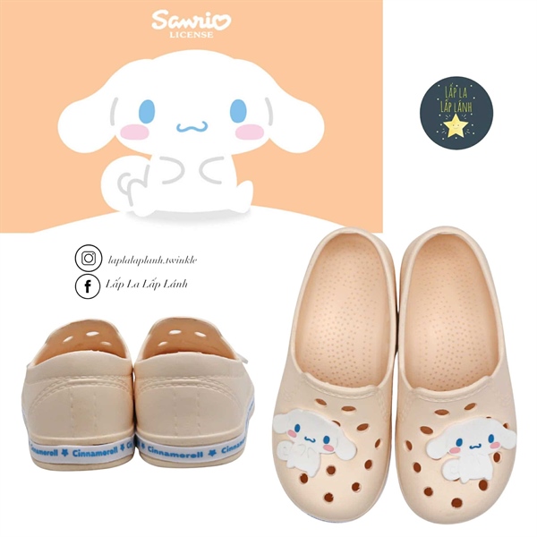 Shoelamode Giày đi mưa Cinnamoroll beige size 170