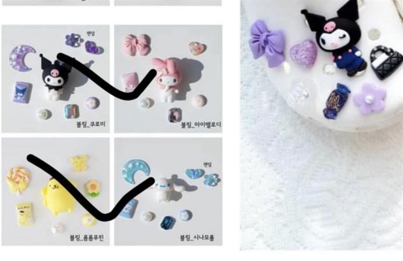 Zamzamholic Charm thỏ tím đen