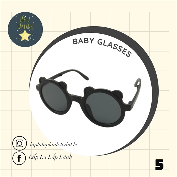 Rangubebe Kính mát gấu Đen