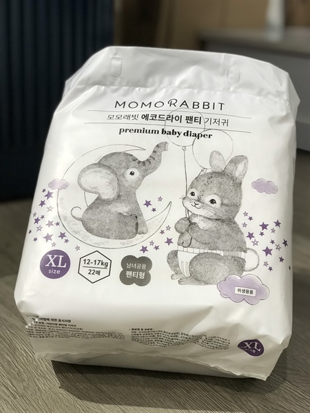 Momorabbit Bỉm quần night size XL 11-14kg