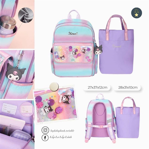 Winghouse Balo SC0048 Kuromi kèm túi