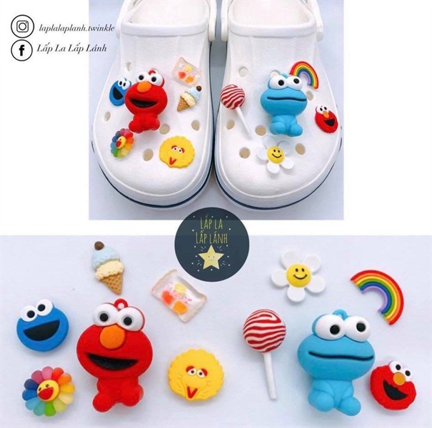 Crocs Jibbitz Elmo set 11 charms