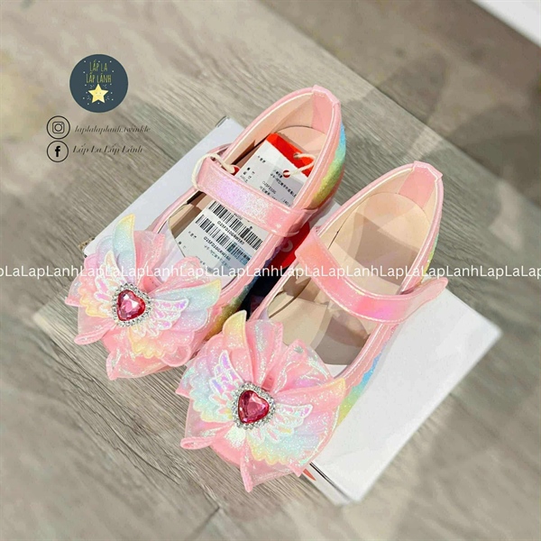 Ozkiz Giày búp bê Rainbow heart nháy đèn size 160