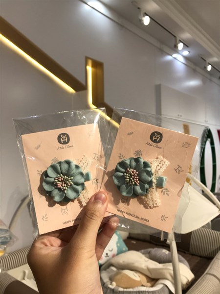 HappyPrince Kẹp tóc-Hoa to xanh