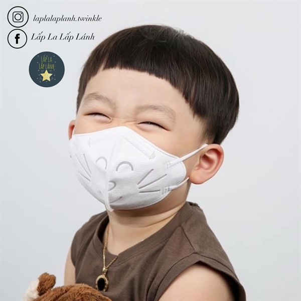 Healtime Set 5 cái khẩu trang mèo Trắng