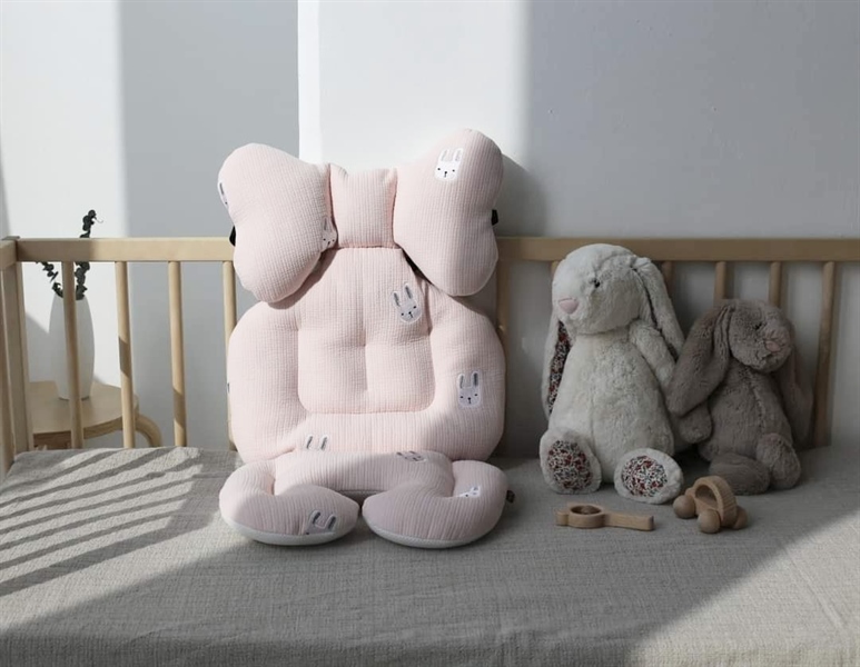 Bily Nệm lót xe đẩy Thỏ Thêu Bunny