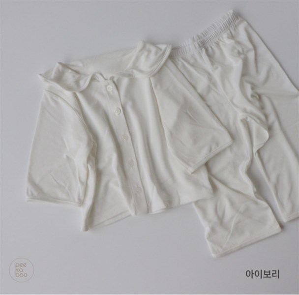 Peekaboo Pure Trắng Bộ rời Toddler size M