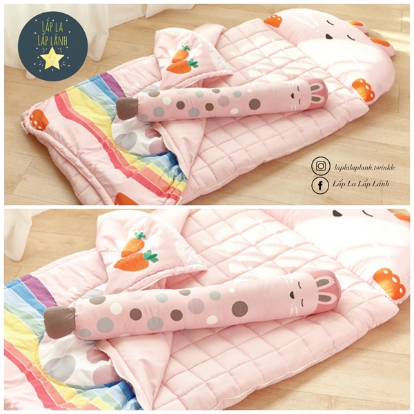 MiloGabby Set Ngủ Thỏ Carrot