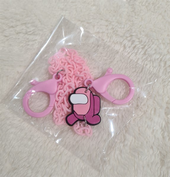 Lucyqueen Dây Khẩu Trang Among Us Hồng