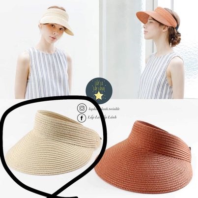 Chennybongbong Nón cói không viền