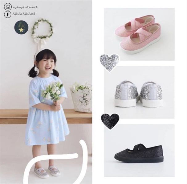 Petitshoes Giày bạc size 150