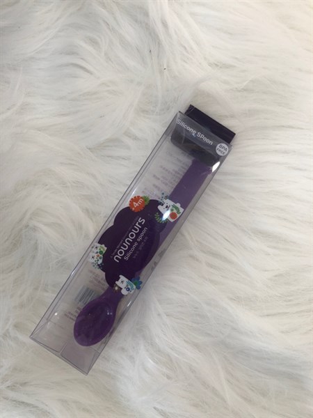 Nounours Muỗng silicone Purple