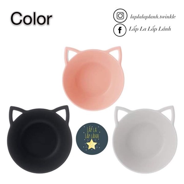 Nineware Chén mèo Trắng size nhỏ