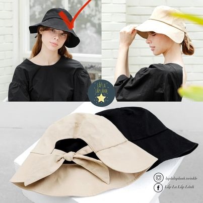 Chennybongbong Nón vải đen