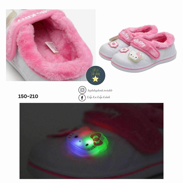 Shoelamode Giày lót lông Hello Kitty
