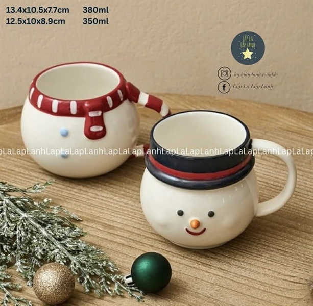 ModernHouse Set ly sứ 2p Snowman