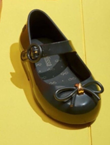 Minimelissa Giày búp bê đính nơ Đen size 160