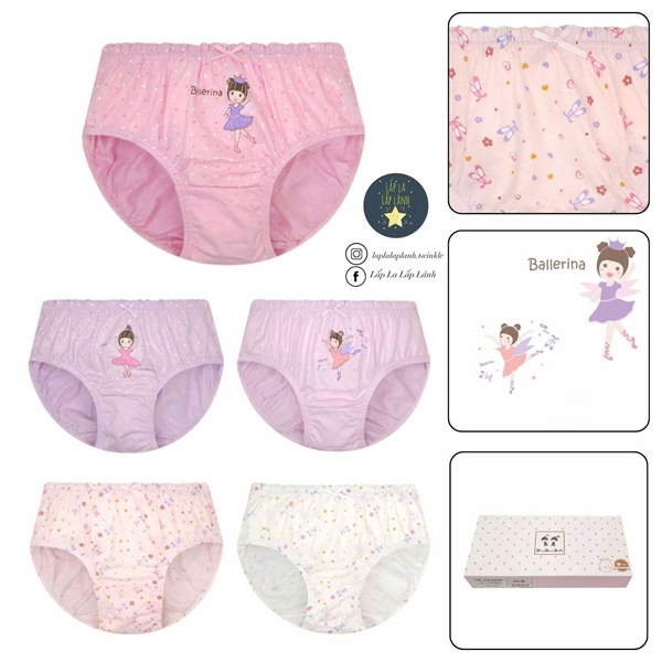 Dingdongdang Set quần chip 5p Ballerina size 85