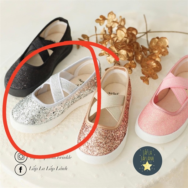 Petitshoes Giày bạc size 190