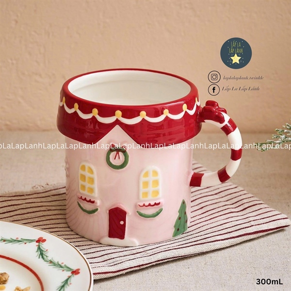 ModernHouse Ly sứ Noel Ngôi nhà đỏ