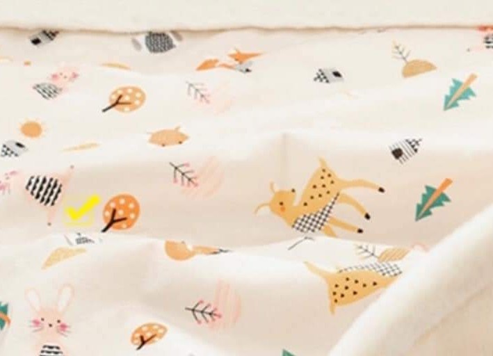 Formongde Wide pillow Vỏ gối Hươu thỏ in 30x70cm