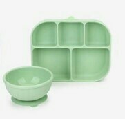 Dailylike Set Chén Khay kèm nắp silicone Green