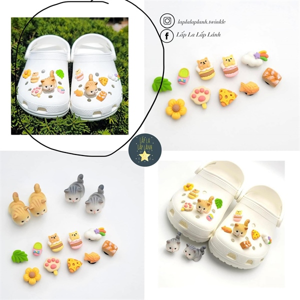 Zamzamholic Set charm mèo Xám