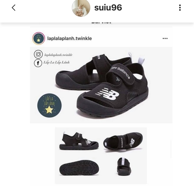 NewBalance Sandal K8810B1P size 130~150