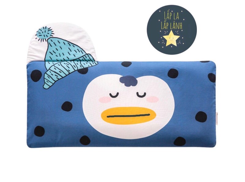 Bonitabebe Vỏ gối 3D mesh Cánh cụt xanh