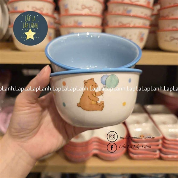 ModernHouse Chén sứ size NHỎ 11.5~12cm Gấu xanh