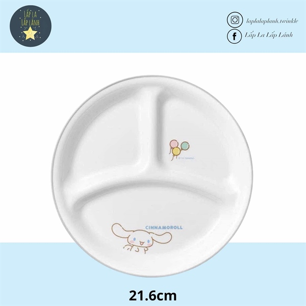 Corelle Khay sứ 3 ô Cinnamoroll 21.6cm
